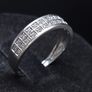Vintage French 9ct White Gold Double Row Diamond Ring  Hallmarked  Size 53.5 Image 3