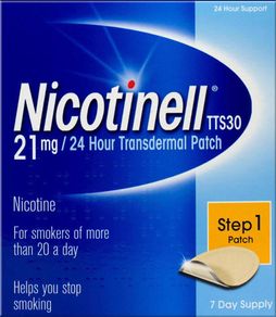 nicotinell 21 mg step 1 28 patches = 1 month supply