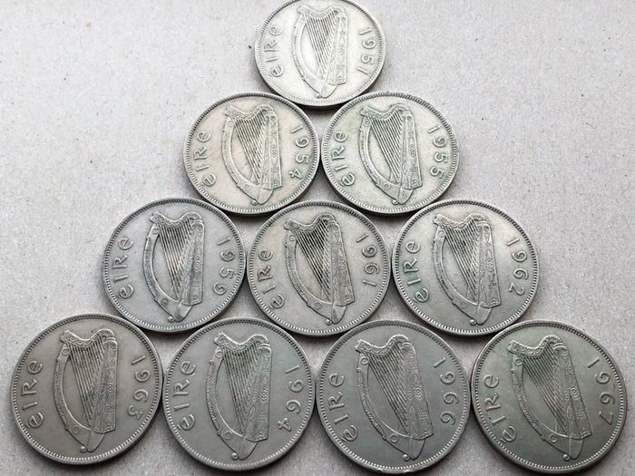 Run of Irish half crown