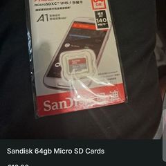 Sandisk 64gb Micro SD Cards
