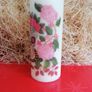 XL Brand new decorative autumn halloween pillar candle with sugar skull / calavera skull Image 2