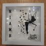Personalised "Niamh" Box Frame with Fairy Lights Image 2