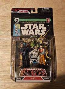Star Wars Darth Vader & Rebel Officer  Comic Pack 3.75" Scale New & Unopened (Some Creasing To The Card Itself)