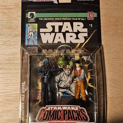 Star Wars Darth Vader & Rebel Officer  Comic Pack 3.75" Scale New & Unopened (Some Creasing To The Card Itself)