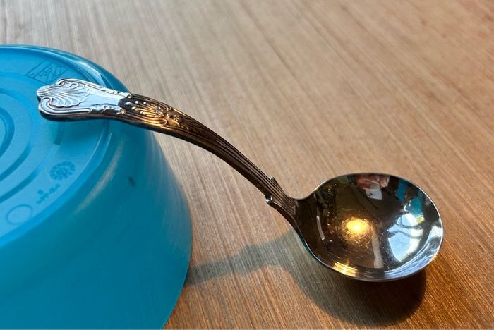Vintage Sheffield Silver Plate Sauce Ladle with Kings pattern