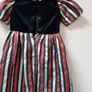 vintage velvet/taffeta dress 7/8 yrs Image 3
