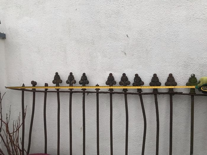 Iron antique railings fencing