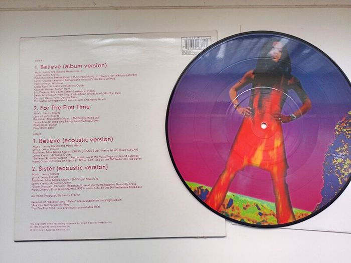 Lenny Kravitz  Believe  10,, Pic Disc 1993