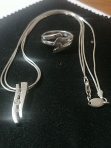 Fossil silver jewellery