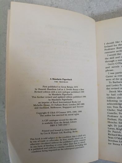 The Troubles by Ulick O'Connor