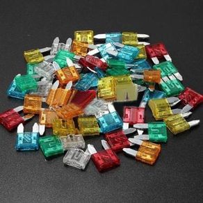 60pcs Mini Size Blade Fuses Assorted 1A 2A 3A 4A 5A 7.5A 10A 15A 20A 25A 30A Car Van Truck Boat 12V 24V Fuse