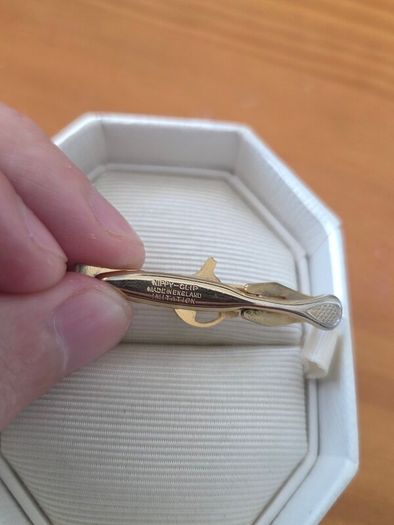 Vintage Gold Horse Tie Clip