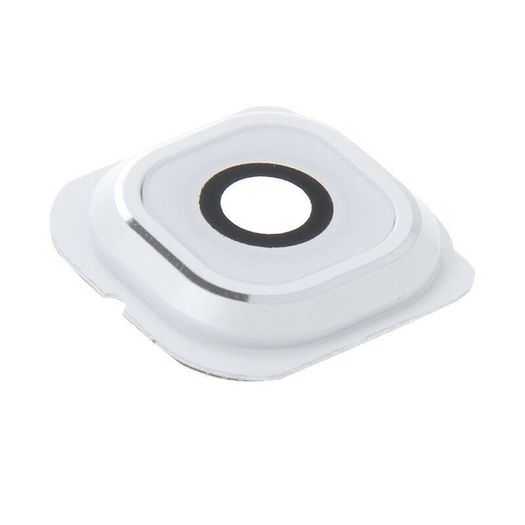 Samsung Galaxy S6 Edge G925 Camera Lens Rear Back Glass Cover With Frame White - FHT14SMCL