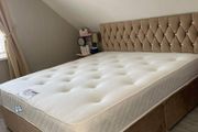 New Stylish SINGLE ,Double, King And Superking Sizes Divan Beds Instock. Tufted Memory Foam Mattresses And Optional Drawers Available