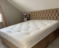 New Stylish SINGLE ,Double, King And Superking Sizes Divan Beds Instock. Tufted Memory Foam Mattresses And Optional Drawers Available