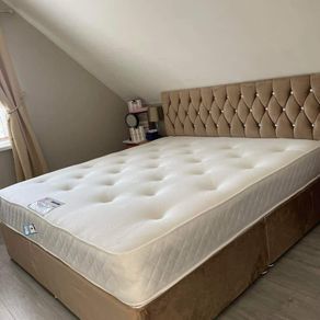 New Stylish SINGLE ,Double, King And Superking Sizes Divan Beds Instock. Tufted Memory Foam Mattresses And Optional Drawers Available