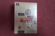 RAW Classic Rolls Slim 5 Meter Length Unbleached Rolling Papers