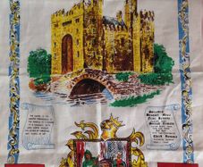 Irish Linen Souvenir Bunratty Castle Tea Towel