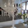 5 arms candelabra shabby chic lamp Image 7