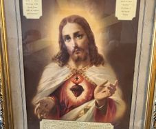 Vintage Sacred Heart Picture
