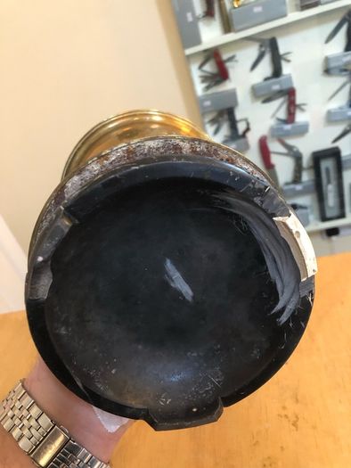 1800 s Vintage Oil Brass Lamp