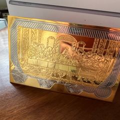 Gold Plated Last Supper Plaque