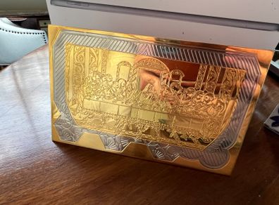 Gold Plated Last Supper Plaque