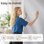 Soundproofing Panels Acoustic Panels 45.67"x22.83" Self-Adhesive 3D Sound Absorbing Wall Panels,for Sound Absorbing, Soundproof Panels for Living Room (Grey, 4-Pack (29sq.ft.)) Image 7