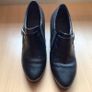 Pitillos Ladies black leather high block heel shoes Eu 39 Uk 6 Image 2