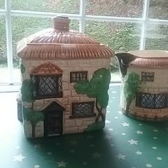 Beswick Biscuit Jar + Beswick Milk Jug