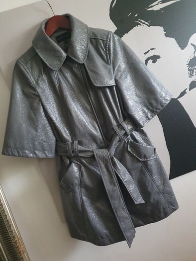 Marks And Spencer 3/4 Sleeve Belted Coat with Pockets