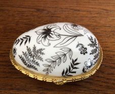Regency modern Egg shaped trinket dish