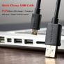 New Flexible Charging Micro USB Black Cable Quick Charge Charger Lead #1324 Image 3