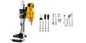 BRAND NEW Vertical Diamond Core Drill Stand 205mm 255mm Heavy Duty Engineering Bench Wet/Dry Concrete Drilling Machine 3980W 4450W