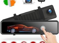 main image for ad 4K GPS Mirror Car Dash Cam 12" Touch Screen Dual Front and Rear Camera Wifi