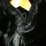 Black Fun Fur Winter Coat Image 3
