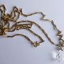 Antique Gold Filled Hayseed Chain Necklace and Pendant length 12" Image 9