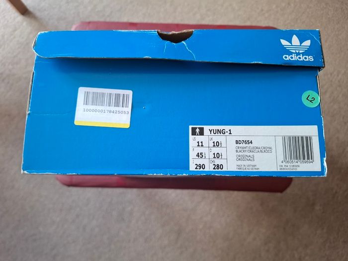 Adidas Yung-1 UK10.5 - EU45 1/3 - Trainers - New in Box