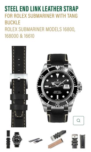 rolex submariner  everest leather strap/band