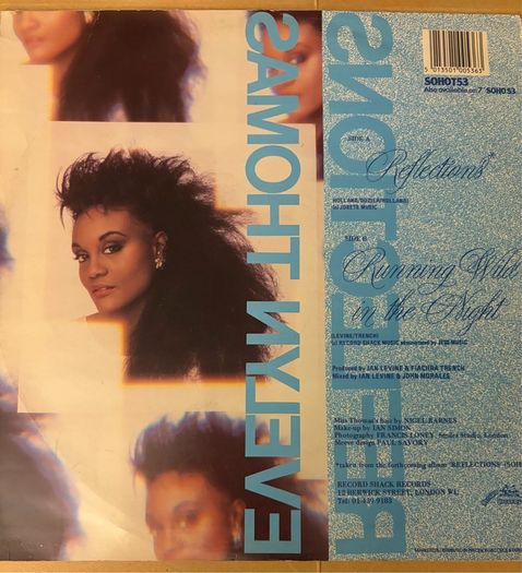 Evelyn Thomas Reflections Original 1985 UK 12inch Vinyl Record Shack