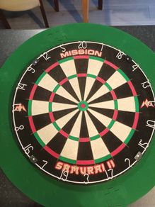 Samurai 2 dart board no outer ring