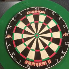 Samurai 2 dart board no outer ring