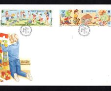 1989 Isle of Man Europa: Children's Game Commemorative Stamp First Day Cover (FDC)