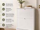 Shoe cabinet with 2 flaps
