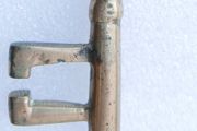 Antique Brass or Bronze Skeleton Key - 17th or 18th Century Antique French Key