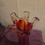 Mid Century Glass Swung Vase Image 8