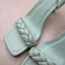 Dunnes Stores Mint Green Strappy Heels Image 3
