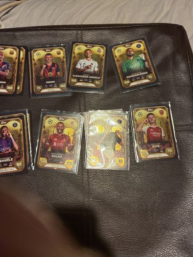 Gold Foil Football Trading Cards 100 Club