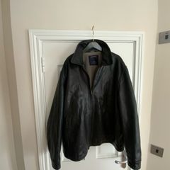 Mens Leather Jacket, Nautica XXL