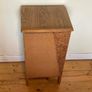 Modern Bedside Locker / Nightstand with Drawer & Cupboard Storage Image 5
